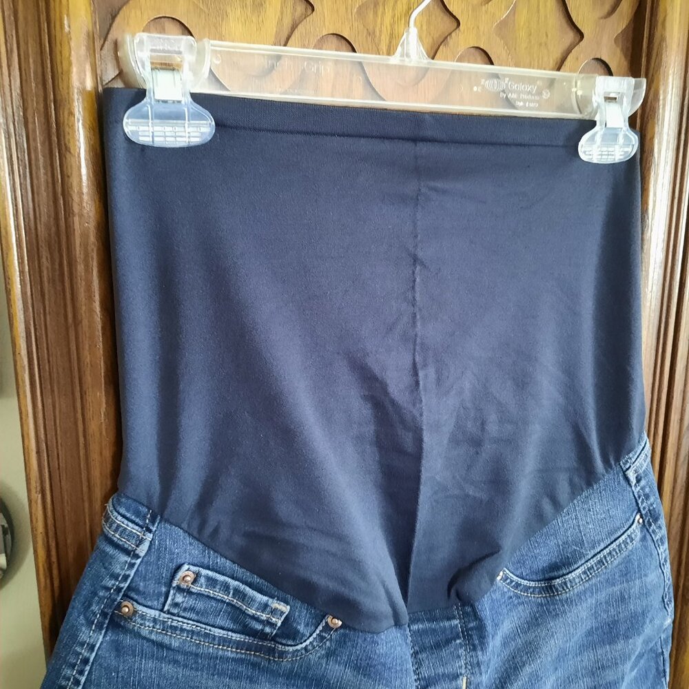 Levi Strauss Signature Gold Maternity Shortie Denim Shorts - Size S - Picture 5 of 16